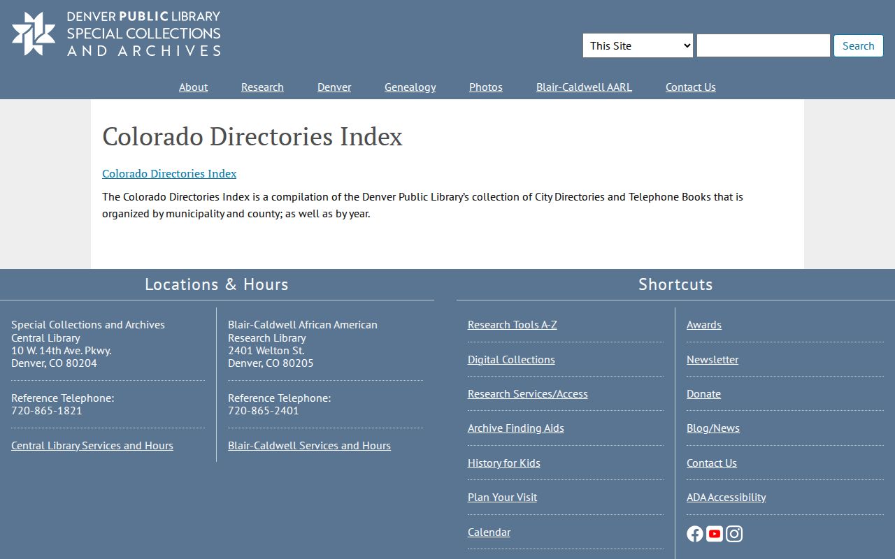 Aurora city directory Colorado directories index search