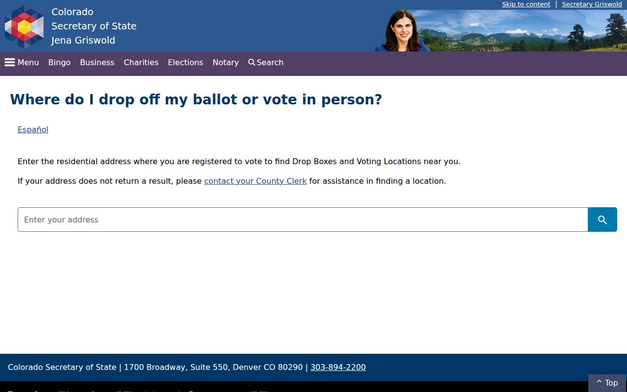 Aurora ZIP code Colorado voter address finder